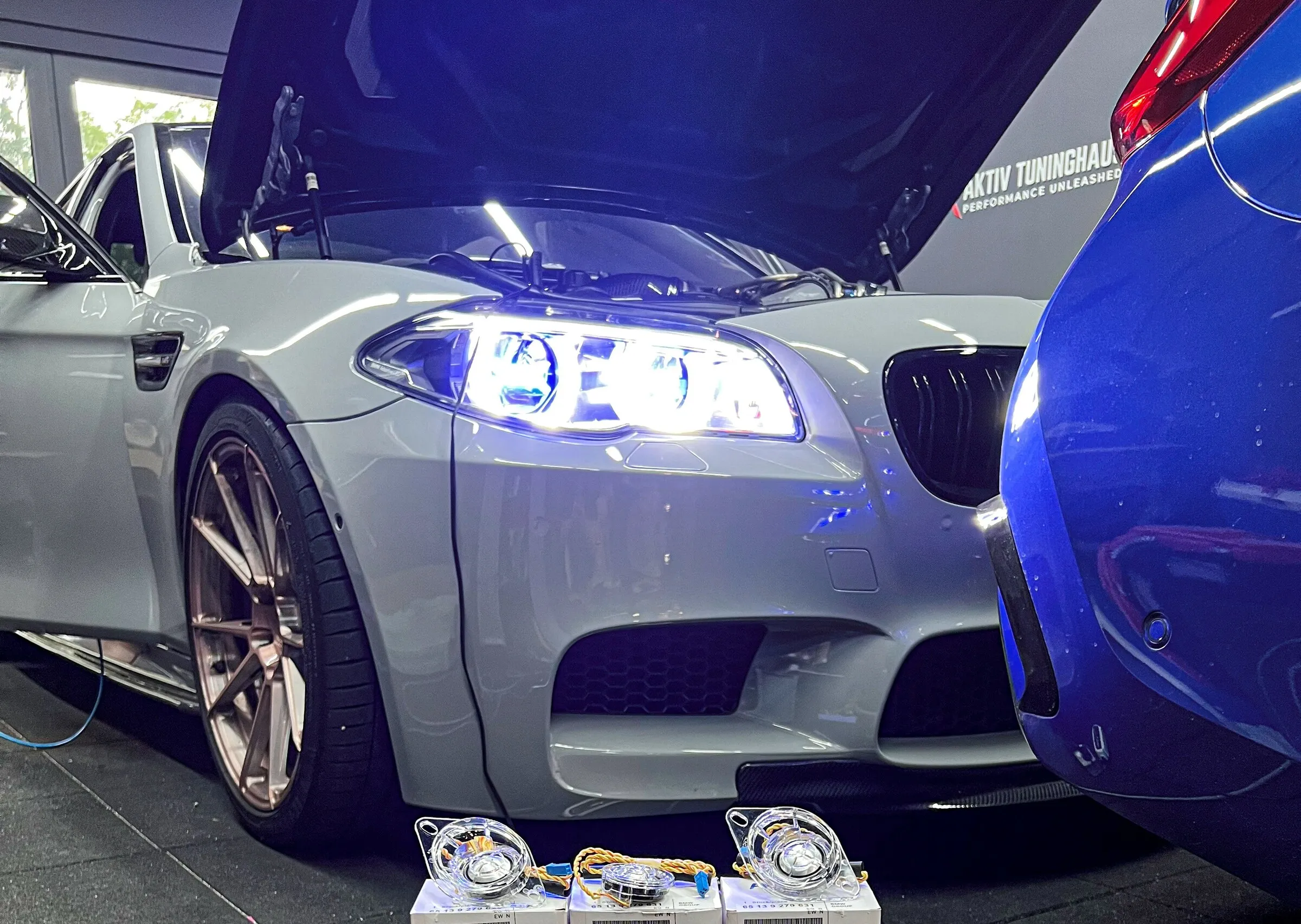F10 M5 adaptive LED headlight retrofit